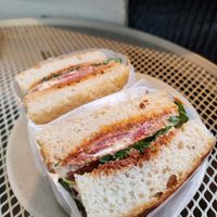 Focaccia sandwich had so much flavor! at Lewandi in Warsaw