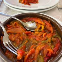 Roasted peppers at Terete in Haro