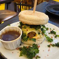 I got Tofu'd. Didn't have the gravy as not sure if vegan. at MAN - Amber Alehouse - T2  in Manchester