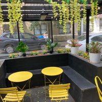 outdoor seating at 787 Coffee Co in New York City