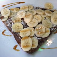crepe with chocolate and banana at Creperie Lamara in Hannover
