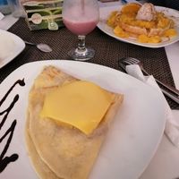 Hawaii crepe at Creperie Lamara in Hannover