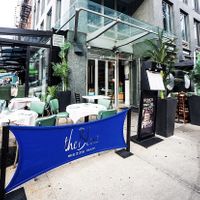 The main entrance   at Blue Mezze Bar in New York City
