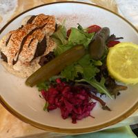 Falafel plate at Blue Mezze Bar in New York City