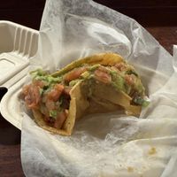 Taco comes all wrapped up in case you’re running to your plane  at OAK - Cancun - T1  in Oakland