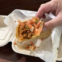 Vegan Al Pastor Soft Taco (no modifications necessary)  at OAK - Cancun - T1  in Oakland