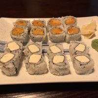 Fried tofu roll (front) and sweet potato tempura roll  at Fusion Sushi in Jacksonville