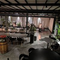 Indoor seating at La Villa in Nairobi