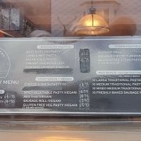 Menu as at 1 September 2025 at Fullers Bakery in Totnes