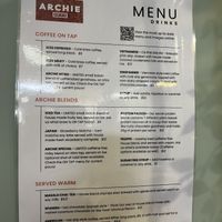 Current menu 22/06/2024  at Archie AM PM in Carseldine