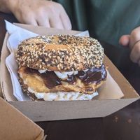 Breaky bagel at Archie AM PM in Carseldine