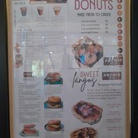 Menu with bad reflection soz at Archie AM PM in Carseldine