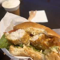 Inside the po boy   at Archie AM PM in Carseldine