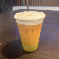 Thai milk tea with pandan   at Archie AM PM in Carseldine