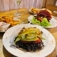 Packed arepas. Also really recommend their homemade potato chips, so crispy and delicious!  at Cattleya Fast Food & Souvenirs in Santa Marta