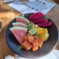 Fresh fruit plate. at Villas Bukit Lipah in Karangasem