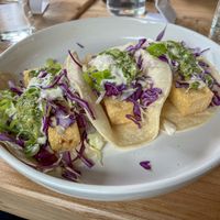 Tofu Tacos with Cashew Crema  at The Wild Poppy Cafe & Market in Sebastopol