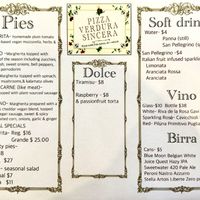 Limited menu for the soft launch. I look forward to seeing if they expand the menu in the future .  at Pizza Verdura Sincera in Atlanta