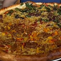 Half San Genaro (special) and half Greco  at Pizza Verdura Sincera in Atlanta