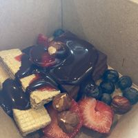 Tiramisu, but not traditional  at Pizza Verdura Sincera in Atlanta