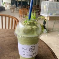 Amazing matcha protein smoothie 💚  at Plantable in Chiang Mai