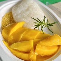 Mango sticky rice (60 THB)  at Plantable in Chiang Mai