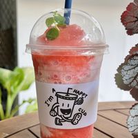 Strawberry yoghurt smoothie (65 THB)  at Plantable in Chiang Mai