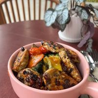 Tempeh bowl at Plantable in Chiang Mai