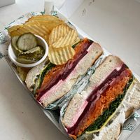 Vegan Veggie Bagel
($17.50) at Lox In A Box in Sydney