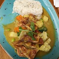 Coconut curry with yuba at Shiyu in Vienna