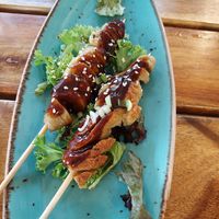 Satay sticks at Shiyu in Vienna