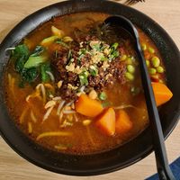 Vegan Chop Lamian (mit Spinatnudeln) at Shiyu in Vienna