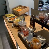 Fresh fruit, larga choice of jams  at Gabry in Riva Del Garda