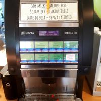 Vegan coffee machine at Gabry in Riva Del Garda