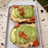 Avo toast  at VEGGIE  in Cancun