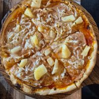 Hawaiian small $15: nice but gluey cheese at Pizzaminded in Pascoe Vale