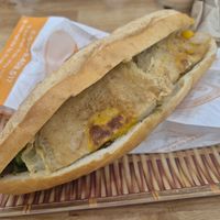 Banh Mi Fried Egg at Mr. Khang Vegan Deli in Nha Trang