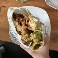 Vegan Lover with pickled onions  at Dolores Burritos in Berlin