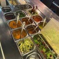 Veggies & sauces  at Dolores Burritos in Berlin