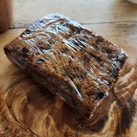Vegan chocolate pumpkin loaf at Krave Coffee in Toronto