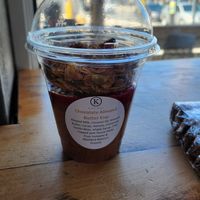 Chocolate almond chia pudding at Krave Coffee in Toronto