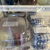 inside the fridge   at Curia On The Drag Coffee House in Gainesville