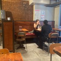 Seating inside at Mamoun's Falafel - East Village in New York City