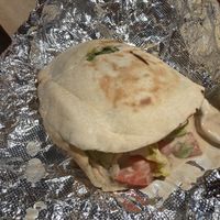 Falafel pita at Mamoun's Falafel - East Village in New York City