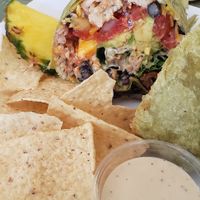 Vegan chicken bacon wrap at DellzVille in Charleston