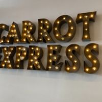Sign in venue at Carrot Express in New York City