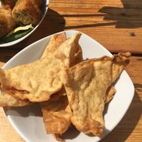 wan tan (crispy tofu bags) at Huong Que - Kreuzberg in Berlin