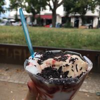vegan spaghetti ice cream at Tanne B - Marheineke Platz in Berlin