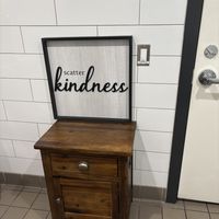 Nice touch in bathroom  at Willows & Pine in Oakland