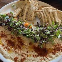 Hummus plate (ask for no feta)  at The Daily Kitchen & Bar in Richmond